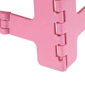 Klapphocker faltbar M Pink Pink - Weiß - Kunststoff - 35 x 22 x 28 cm