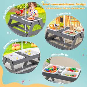 Kindersitzgruppe ZB33043OXDE Grau - Holzwerkstoff - 87 x 176 x 75 cm