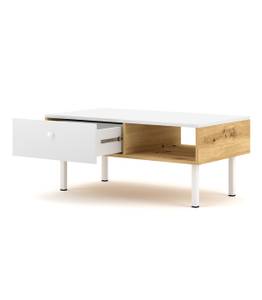 Table Basse Tulia Blanc - Bois manufacturé - 52 x 38 x 90 cm