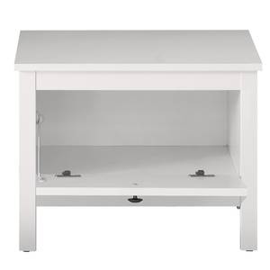 Banc OleGD Blanc - En partie en bois massif - 55 x 45 x 35 cm