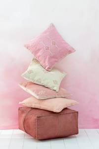 Kissen Kyoto Bloom Pink - Textil - 15 x 45 x 45 cm