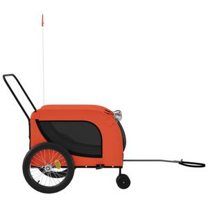 Remorque vélo pour chien 3028683-2 Noir - Orange - 68 x 74 x 134 cm