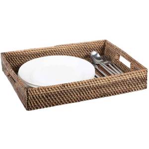 Rattan-Serviertablett Lisa 43 x 33 cm