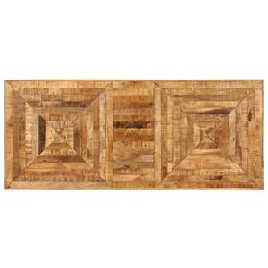 Schreibtisch Braun - Massivholz - Holzart/Dekor - 118 x 75 x 118 cm