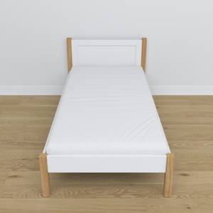 Einzelbett N02 Eiche - Weiß - 80 x 180 cm