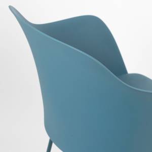 Fauteuil de table Tango Matière plastique / Acier - Bleu