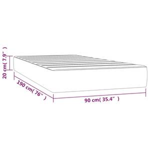 Taschenfederkern-Matratze 3015559-1 Steingrau - 90 x 190 cm