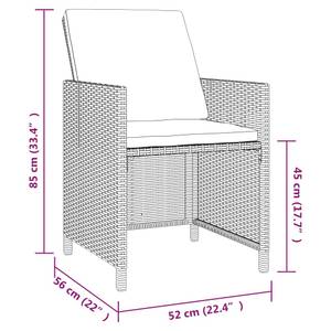 Garten-Essgruppe (5-teilig) 3012316-8 Schwarz