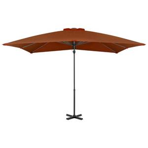 Parasol en porte-à-faux Brun rouge