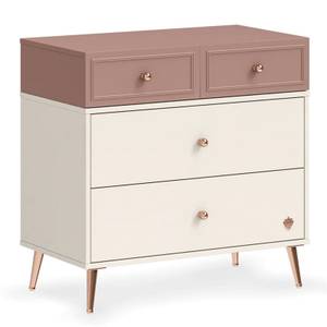 Commode Elegance Blanc - Bois manufacturé - 80 x 79 x 44 cm