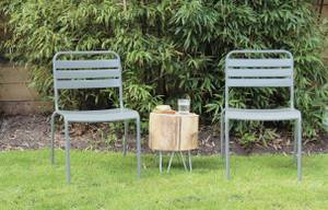 Gartenstuhl Max XXL 2er Set Grau