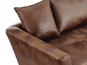 Schlafsofa ROMANE Braun - Textil - 168 x 85 x 274 cm