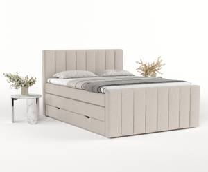 Boxspringbett Ruby Beige - Breite: 140 cm