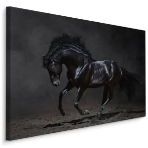 Image Sur Toile Cheval au Galop Sable 3D 90 x 60 x 60 cm