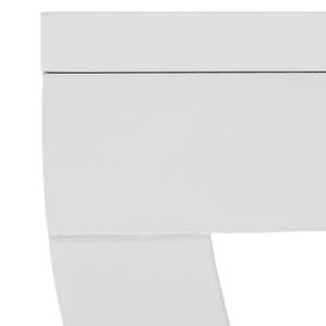 Wandhandtuchhalter Bad weiß Silber - Weiß - Holzwerkstoff - Metall - 38 x 40 x 25 cm