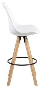 Chaises de bar Aledas I Verre blanc - Lot de 2