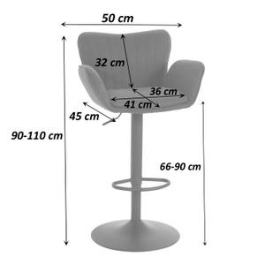 Barhocker M67 (2er-Set) Grau