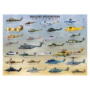 Puzzle Militärhubschrauber 1000 Teile Papier - 26 x 6 x 36 cm