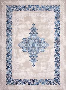 Barock Teppich Blau - 120 x 6 x 180 cm