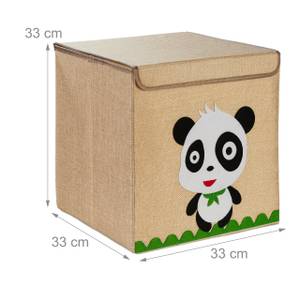 Boîte de rangement pour enfants Beige - Noir - Blanc