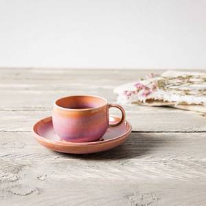 Espresso-Set Perlemor Coral 12-teilig Rosé - Anzahl Teile im Set: 6