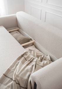 Sofa ZEPHYR Beige - Eiche Schwarzbraun Dekor