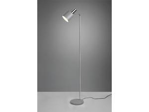 LED Stehlampe Leselampe dimmbar 154cm Grau - Silber - Metall - 12 x 154 x 35 cm
