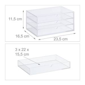 Schubladenbox aus Acryl Kunststoff - 24 x 12 x 17 cm