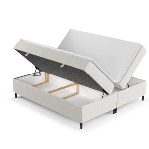 Boxspringbett Araya I Taschenfederkern Creme - Breite: 140 cm