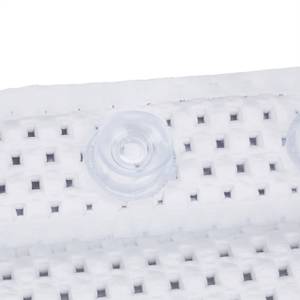 10x Badewannenkissen mit Saugnäpfen weiß Weiß - Kunststoff - 31 x 20 x 4 cm