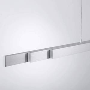 LED Pendellampe Touchdimmer Silber - Metall - 179 x 180 x 179 cm