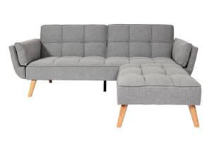 Schlafsofa K18 Grau - Textil - 218 x 80 x 175 cm