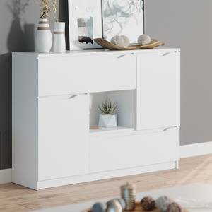 Commode Ruben blanc 120 cm 4 tiroirs Blanc