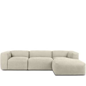 Ecksofa BUFFO 5-Sitzer Ecru - Breite: 297 cm - Armlehne beidseitig montierbar - Ecke davorstehend rechts - Ottomane davorstehend rechts