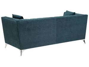 3-Sitzer Sofa GAULA Blau - Petrol - Silber