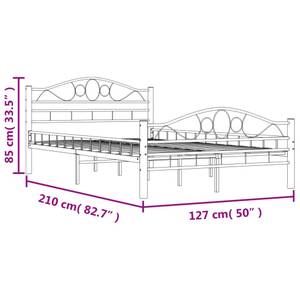 Bettgestell 3001488 Schwarz - Breite: 127 cm