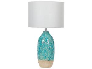 Lampe de table ATABA Bleu - Blanc - Céramique - 32 x 58 x 32 cm