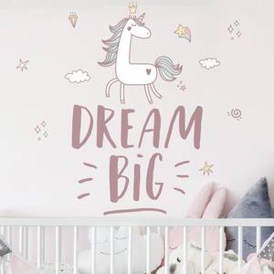 Wandtattoo - Dream Big Einhorn 120 x 180 cm