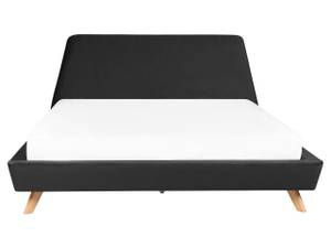 Doppelbett VIENNE Schwarz - Eiche Hell - Breite: 180 cm