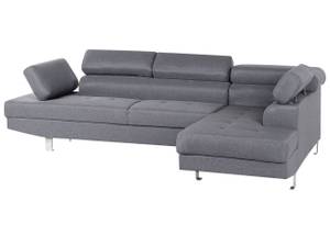 Ecksofa NORREA Grau - Silber