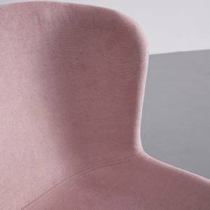 Stuhl NOEMI Pink - Metall - Massivholz - Textil - 46 x 79 x 56 cm