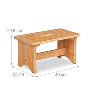 Tabouret en bambou Marron - Bambou - 40 x 21 x 22 cm