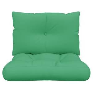 Coussin de palette(lot de 2) 3007212-2 Vert - Textile - 60 x 12 x 62 cm