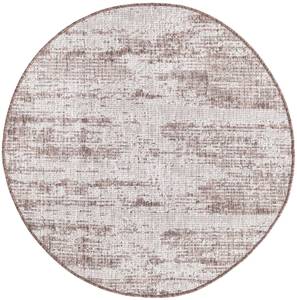 Tapis d'extérieur Tulum Modern Marron - Matière plastique - Textile - 122 x 122 cm