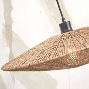 Bogenlampe IGUAZU Braun - Holz - 20 x 20 cm - Durchmesser: 40 cm - Durchmesser Lampenschirm: 30 cm