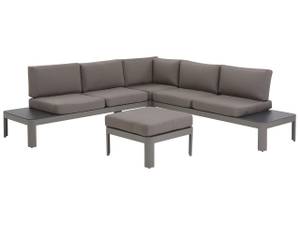 Lounge Set FERENTINO 4-tlg Grau - Metall - 232 x 77 x 65 cm