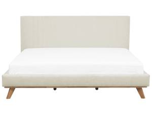 Doppelbett TALENCE Beige - Creme - Eiche Hell - Breite: 198 cm