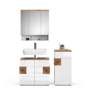 Badmöbel Set Eden 40112 Braun - Weiß - Holzwerkstoff - 73 x 64 x 21 cm