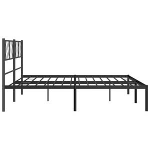 Metall Bettgestell 3032043-2 Schwarz - 198 x 207 cm