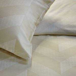 Bettbezug Satin - 240x200/220 - Beige Weiß - Textil - 240 x 6 x 220 cm